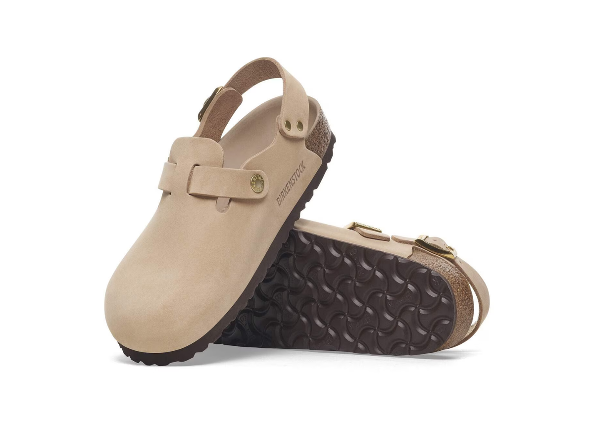 Birkenstock Tokio Nubuck Leather Sandcastle