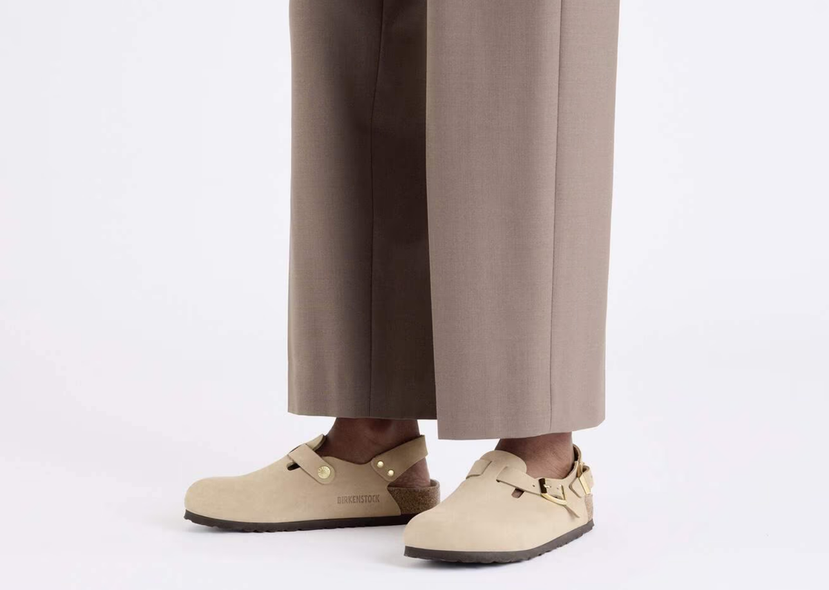 Birkenstock Tokio Nubuck Leather Sandcastle