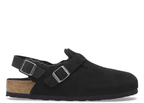 Birkenstock Tokio Shearling Suede Leather Black