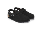 Birkenstock Tokio Shearling Suede Leather Black