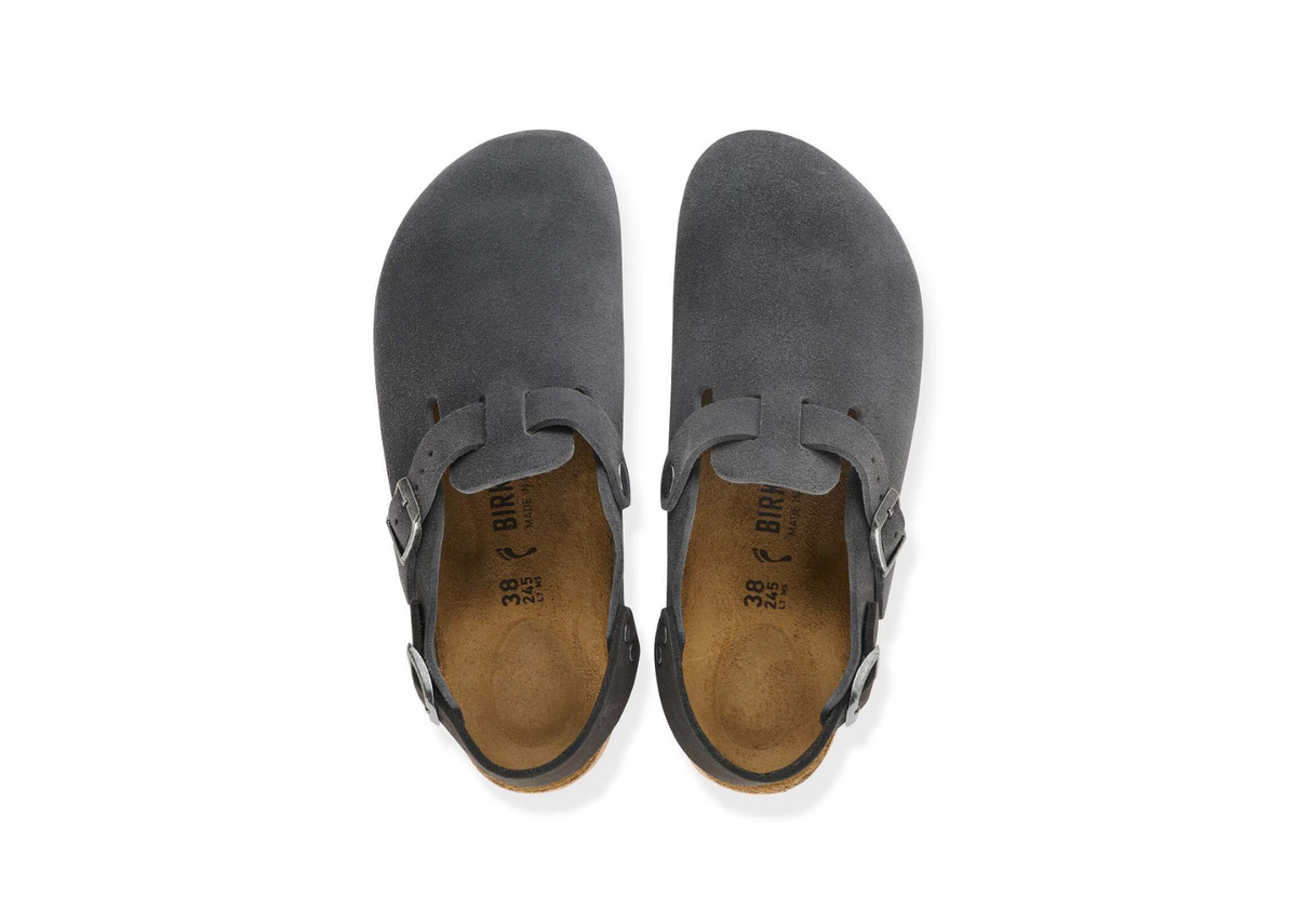 Birkenstock Tokio Suede Leather Charcoal