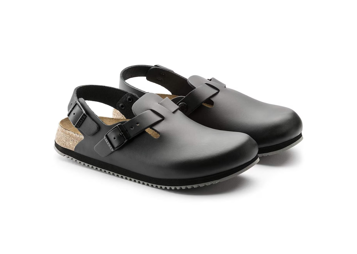 Birkenstock Tokio Super Grip Natural Leather White