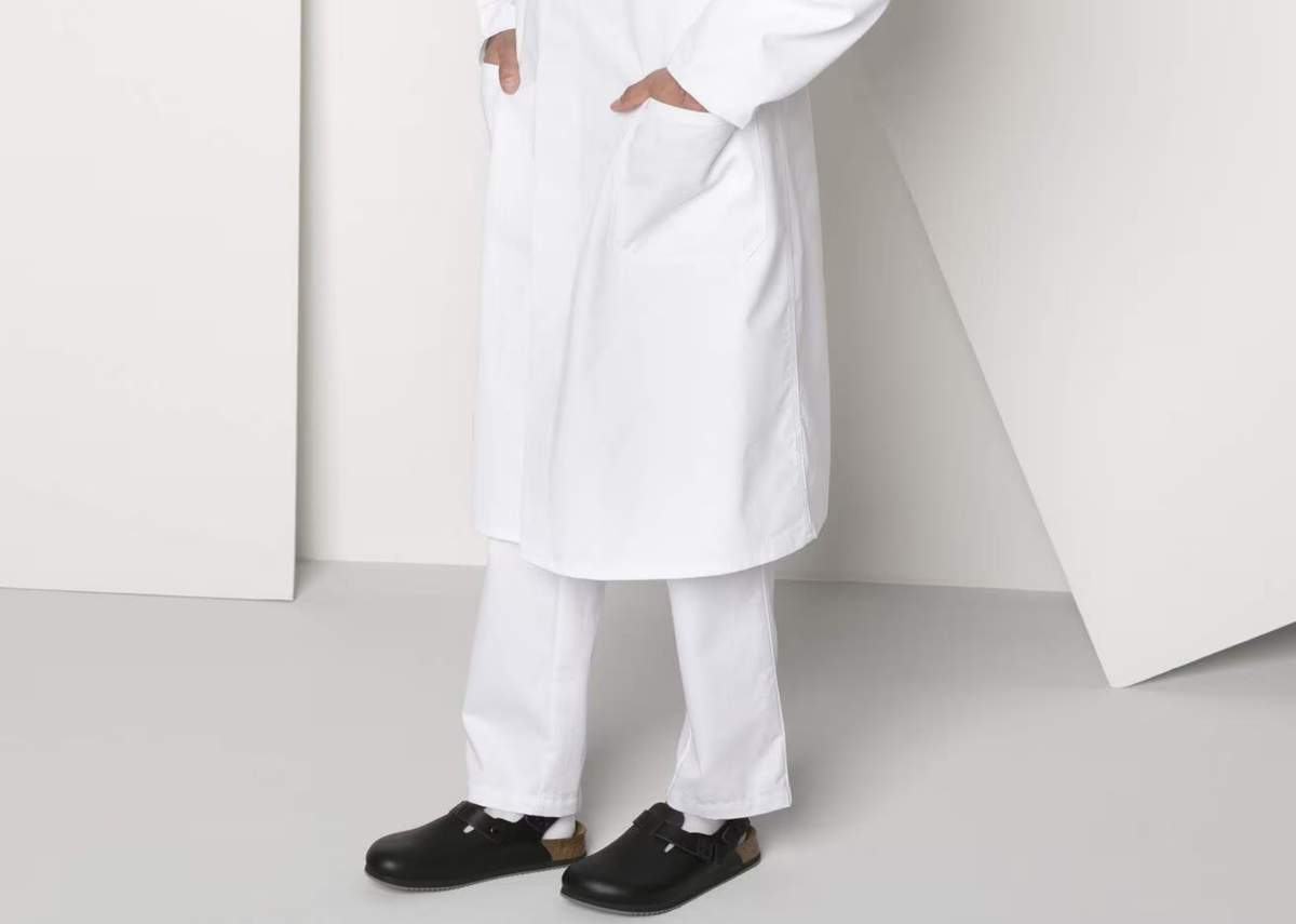 Birkenstock Tokio Super Grip Natural Leather White