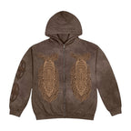 Cactus Jack by Travis Scott Gods Country Zip Hoodie Brown