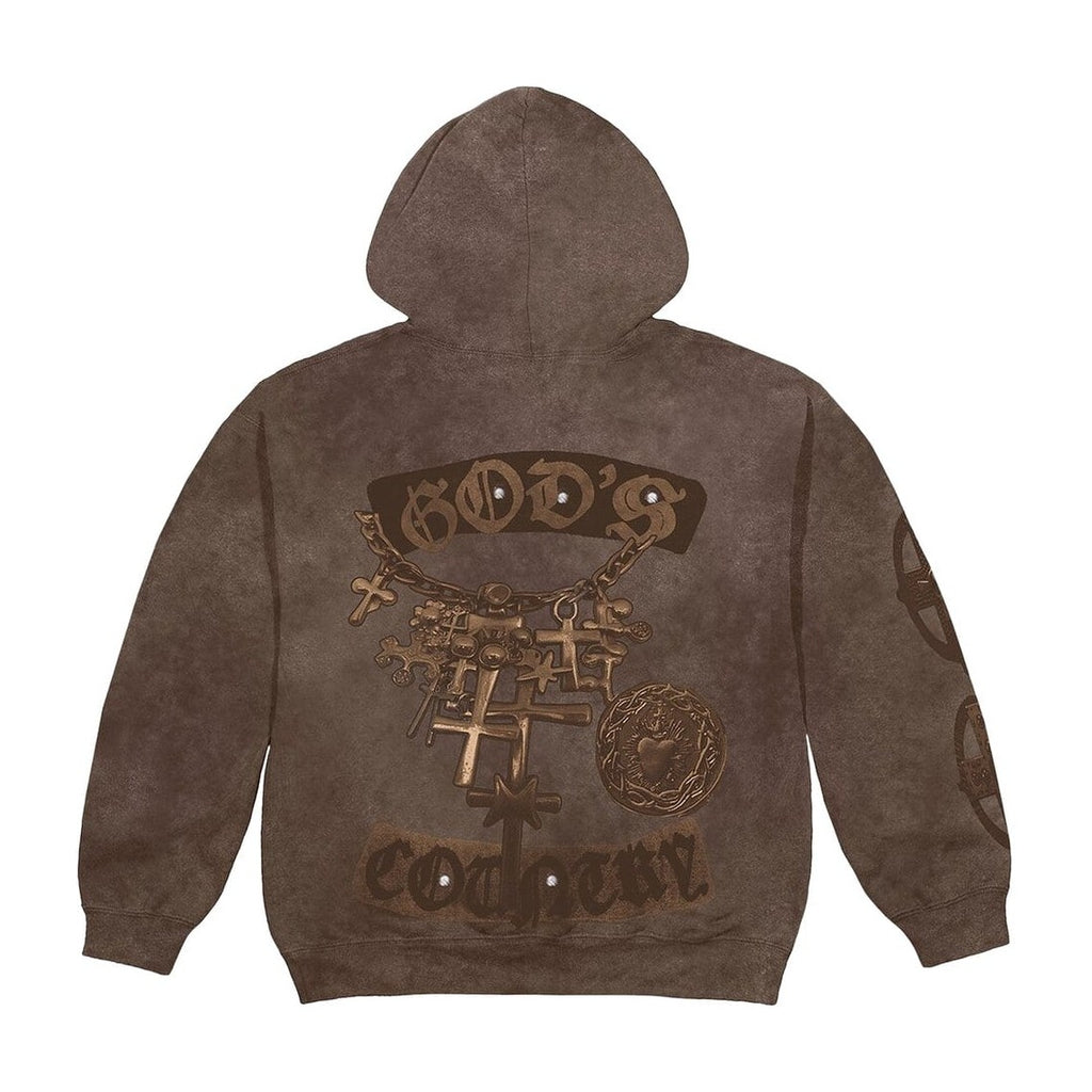 Cactus Jack by Travis Scott Gods Country Zip Hoodie Brown