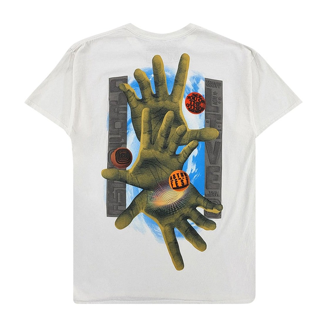 Cactus Jack by Travis Scott Three Hands Tee White