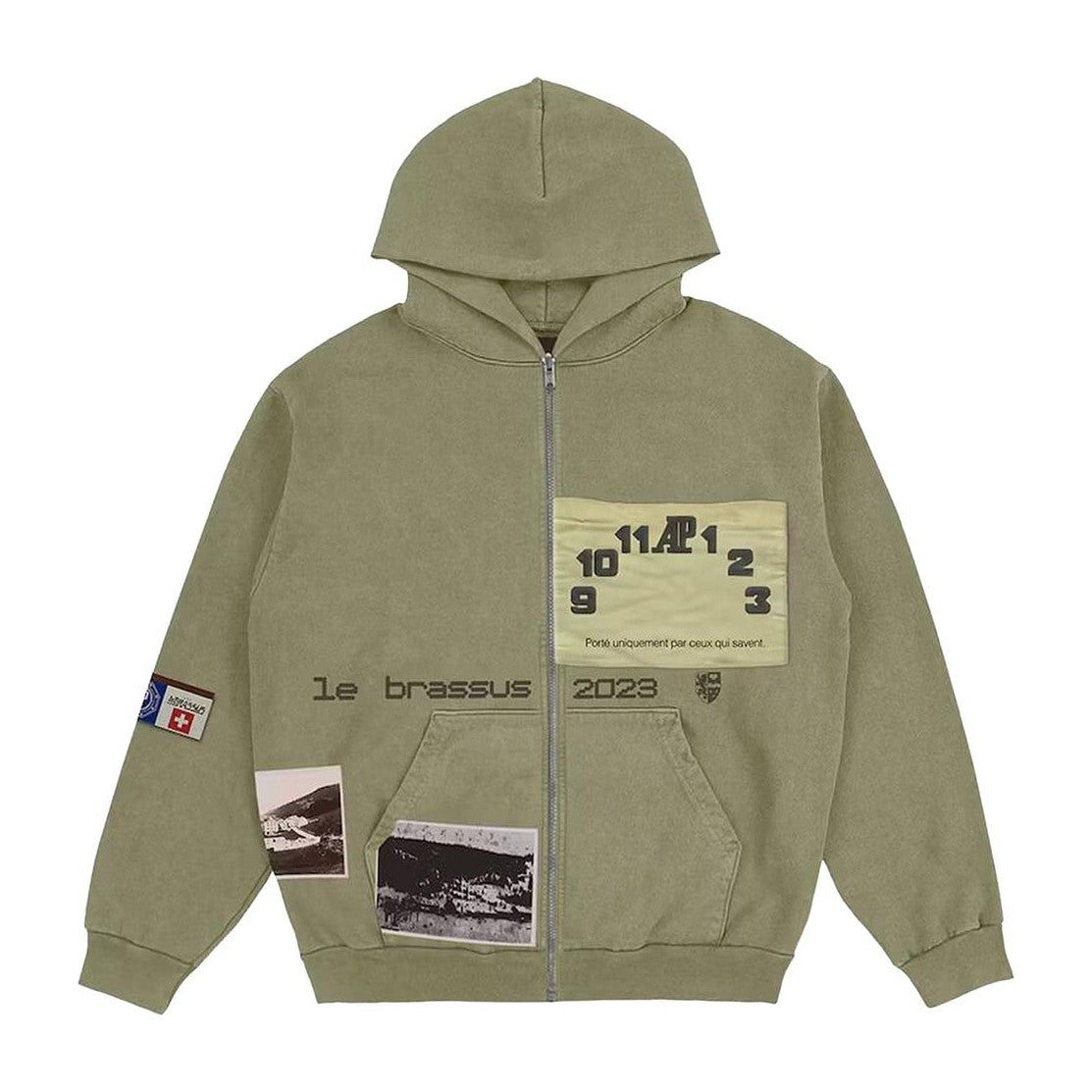 Cactus Jack by Travis Scott x Audemars Piguet Le Brassus Zip-Up Hoodie Khaki Brown