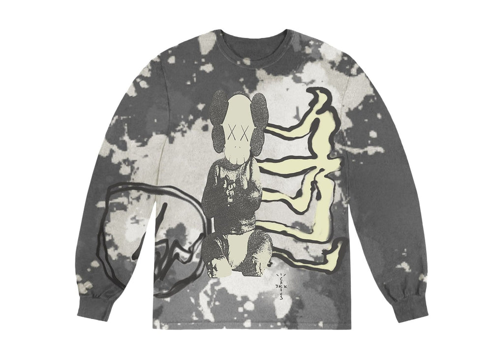 Cactus Jack by Travis Scott x KAWS For Fragment Long-Sleeve Tee Tie Dye