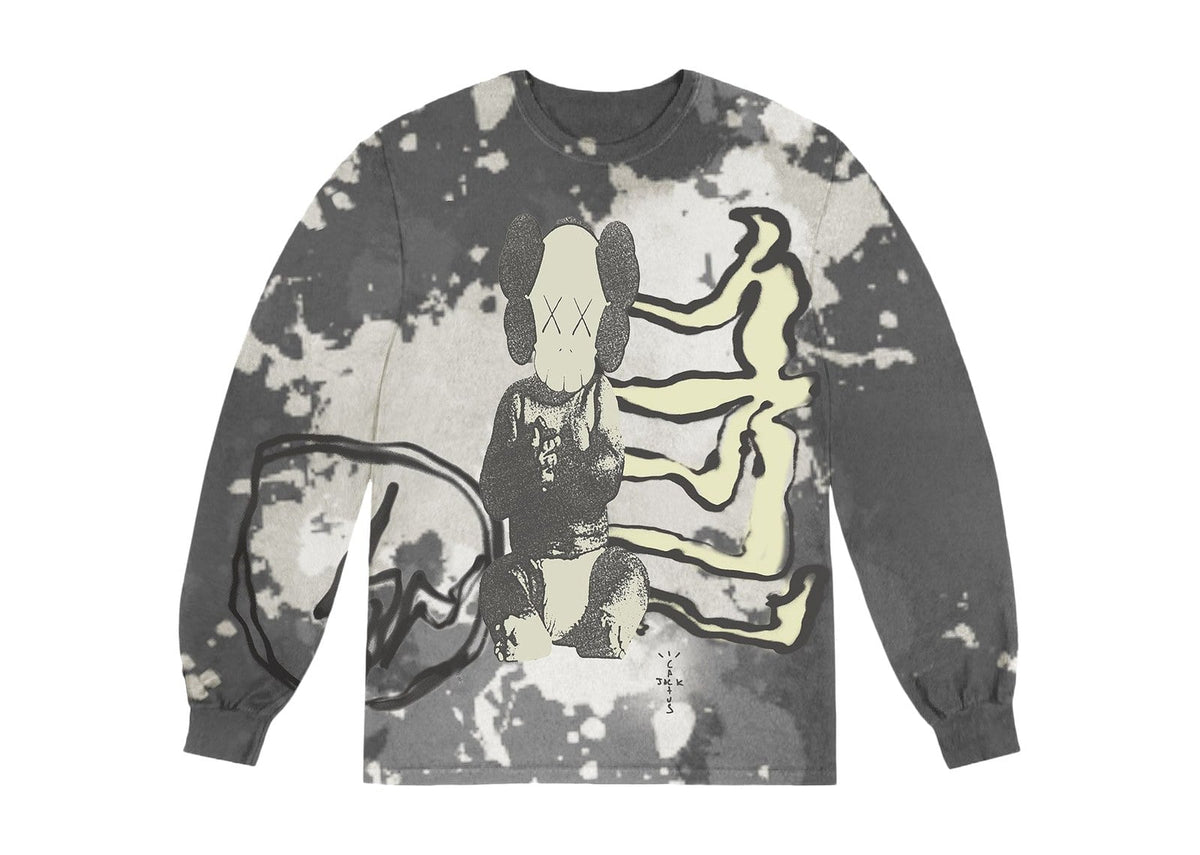 Cactus Jack by Travis Scott x KAWS For Fragment Long-Sleeve Tee Tie Dye