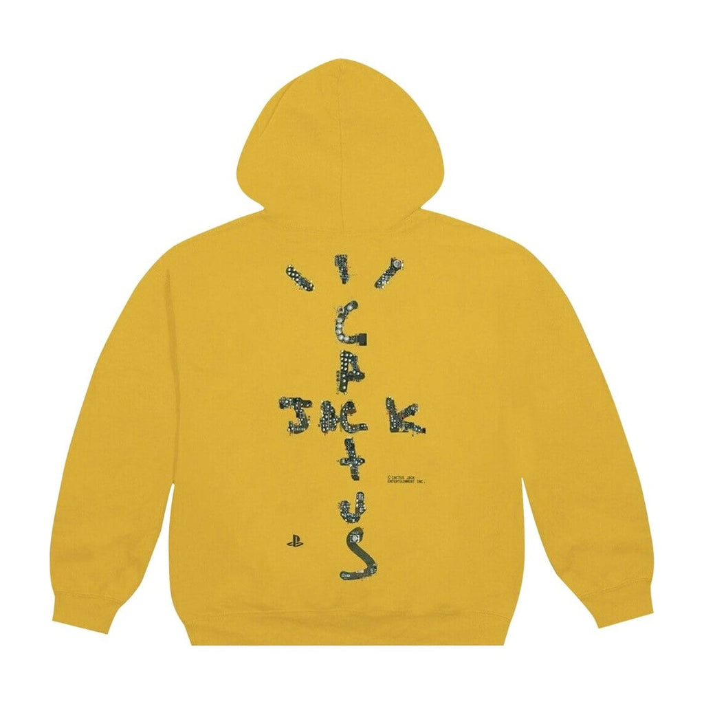 Cactus Jack by Travis Scott x Play Station Motherboard IV Hoodie Gold