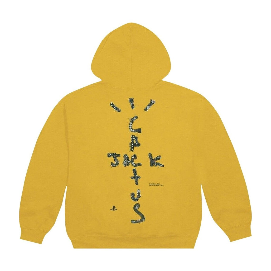 Cactus Jack by Travis Scott x Play Station Motherboard IV Hoodie Gold