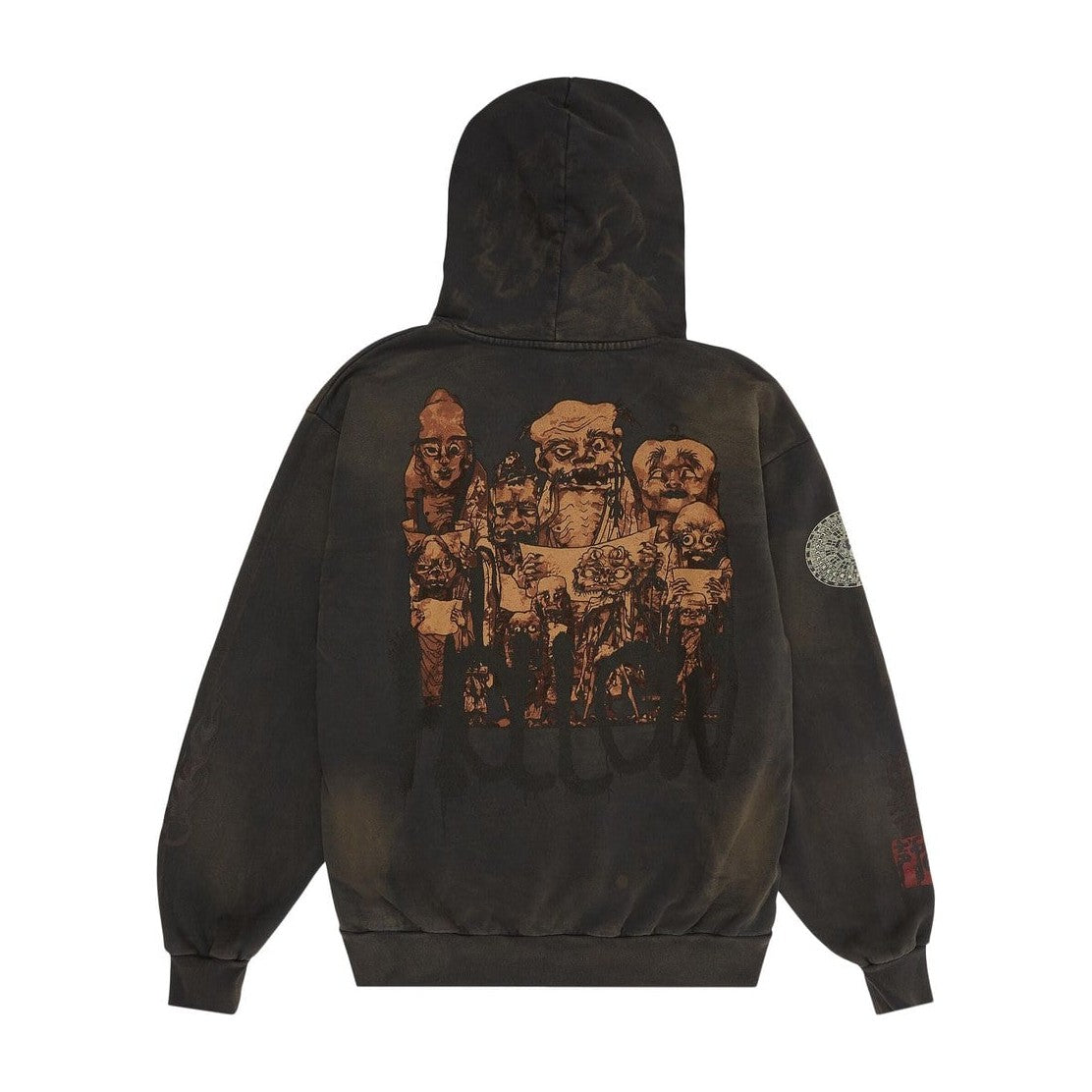 Cactus Jack by Travis Scott x Takashi Murakami Hollow Hoodie Brown