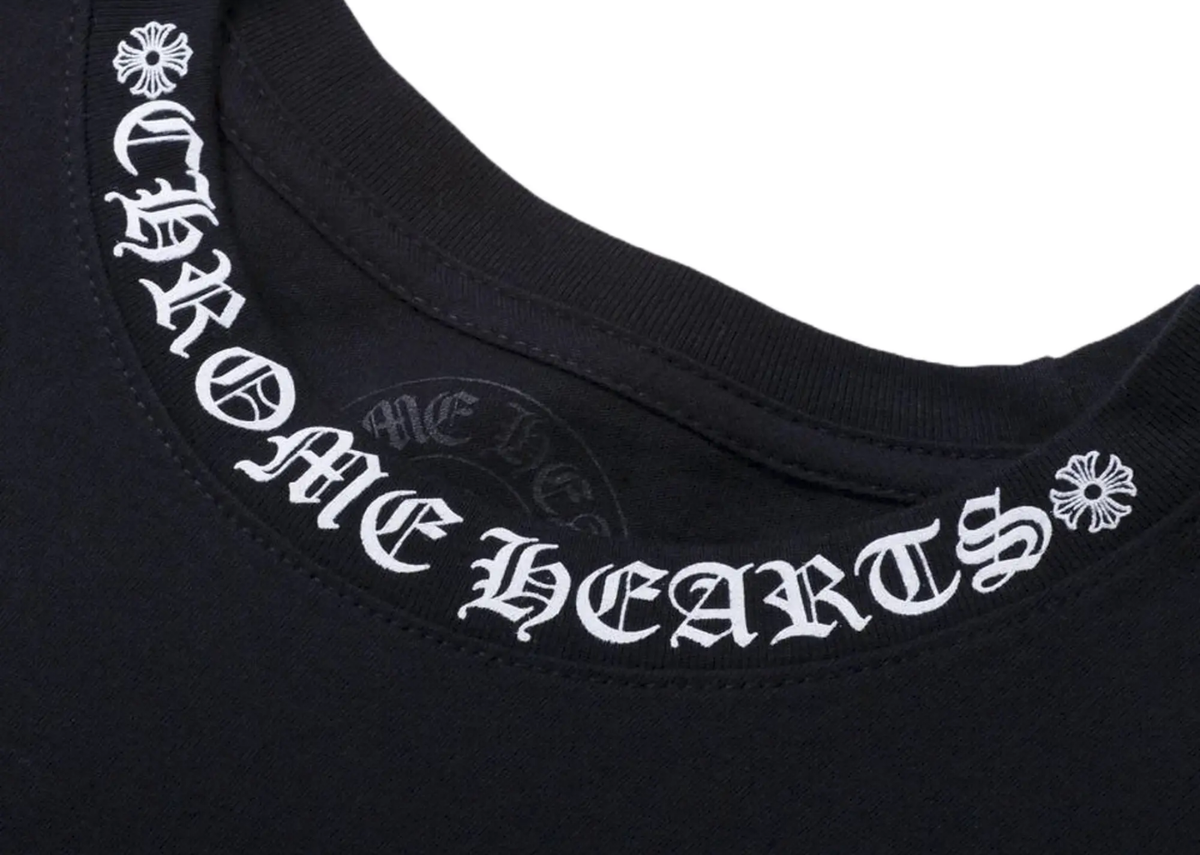Chrome Hearts Neck Logo Tee Black