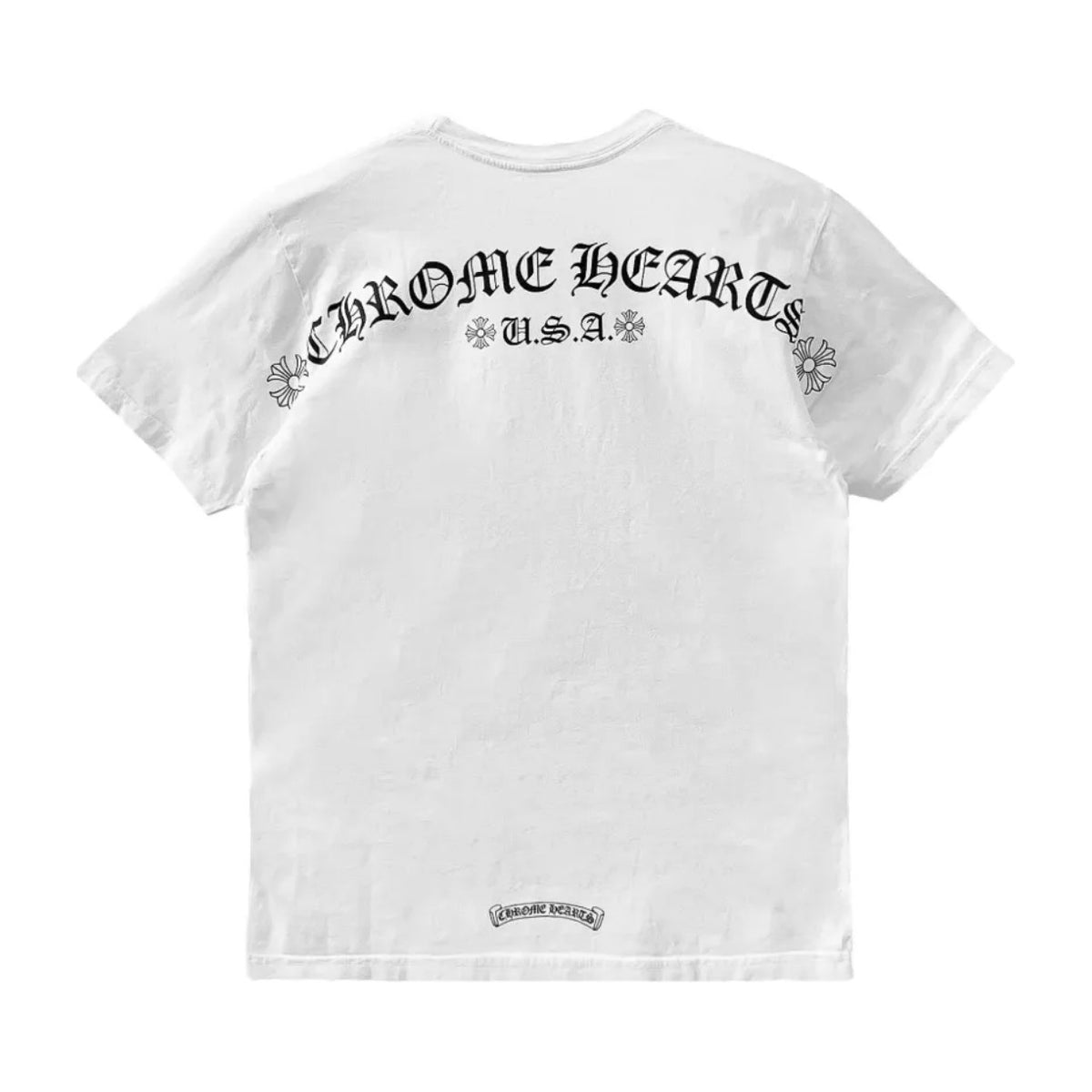Chrome Hearts USA Script Print T-Shirt White