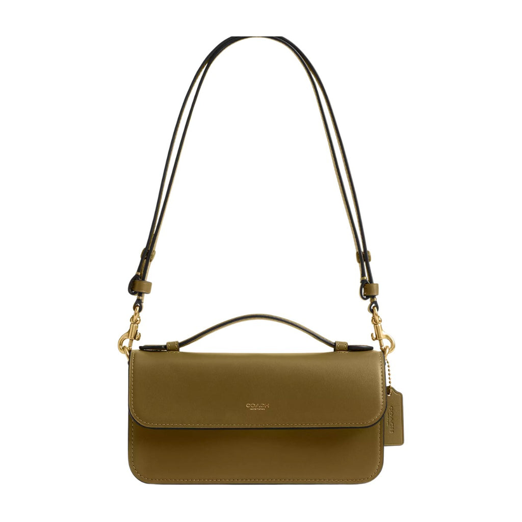 Coach Elora Top Handle Crossbody Bag Brass/Muted Olive