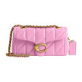 Coach Tabby Shoulder Bag 20 Pillow Quilting Brass/Flower Pink