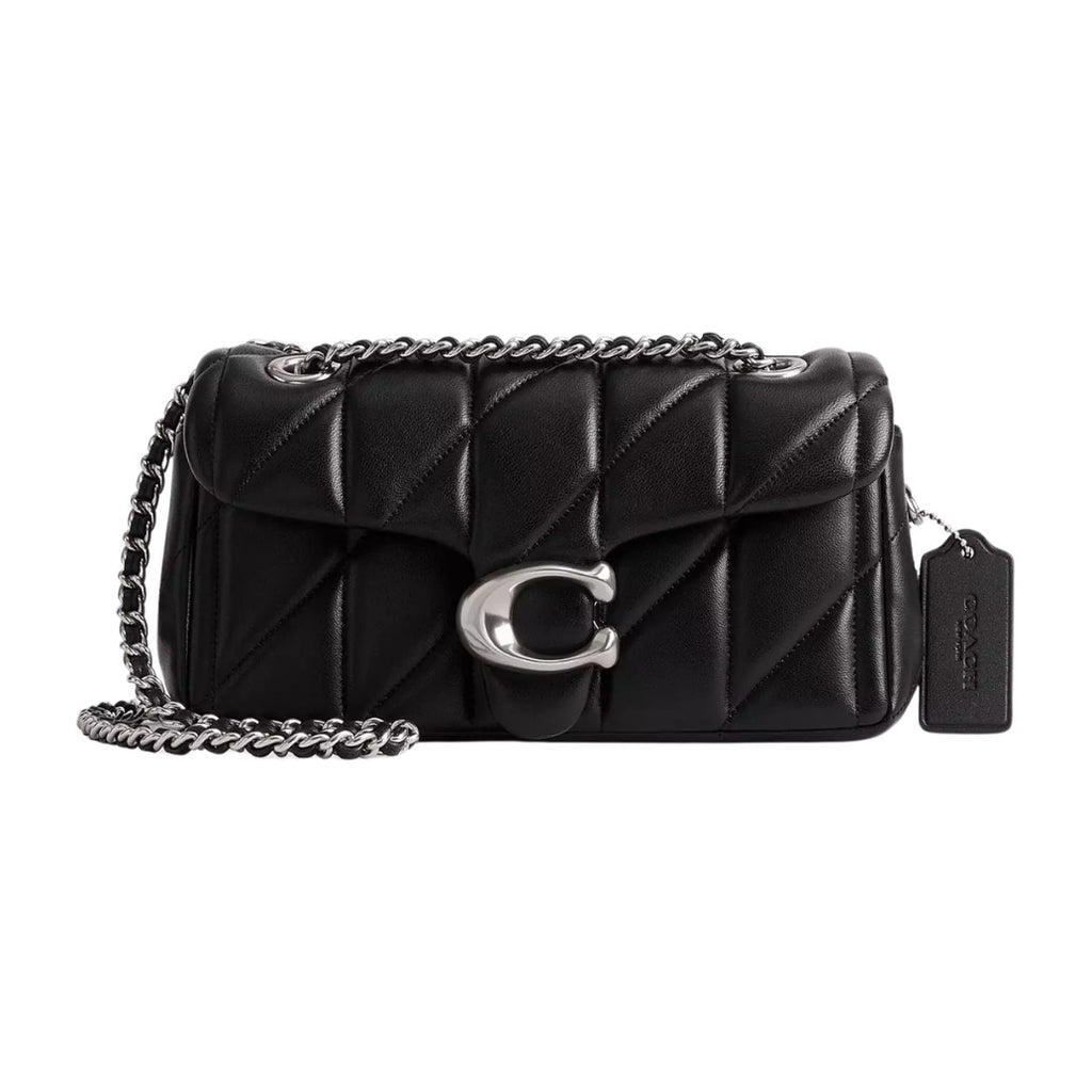 Coach Tabby Shoulder Bag 20 Pillow Quilting Silver/Black