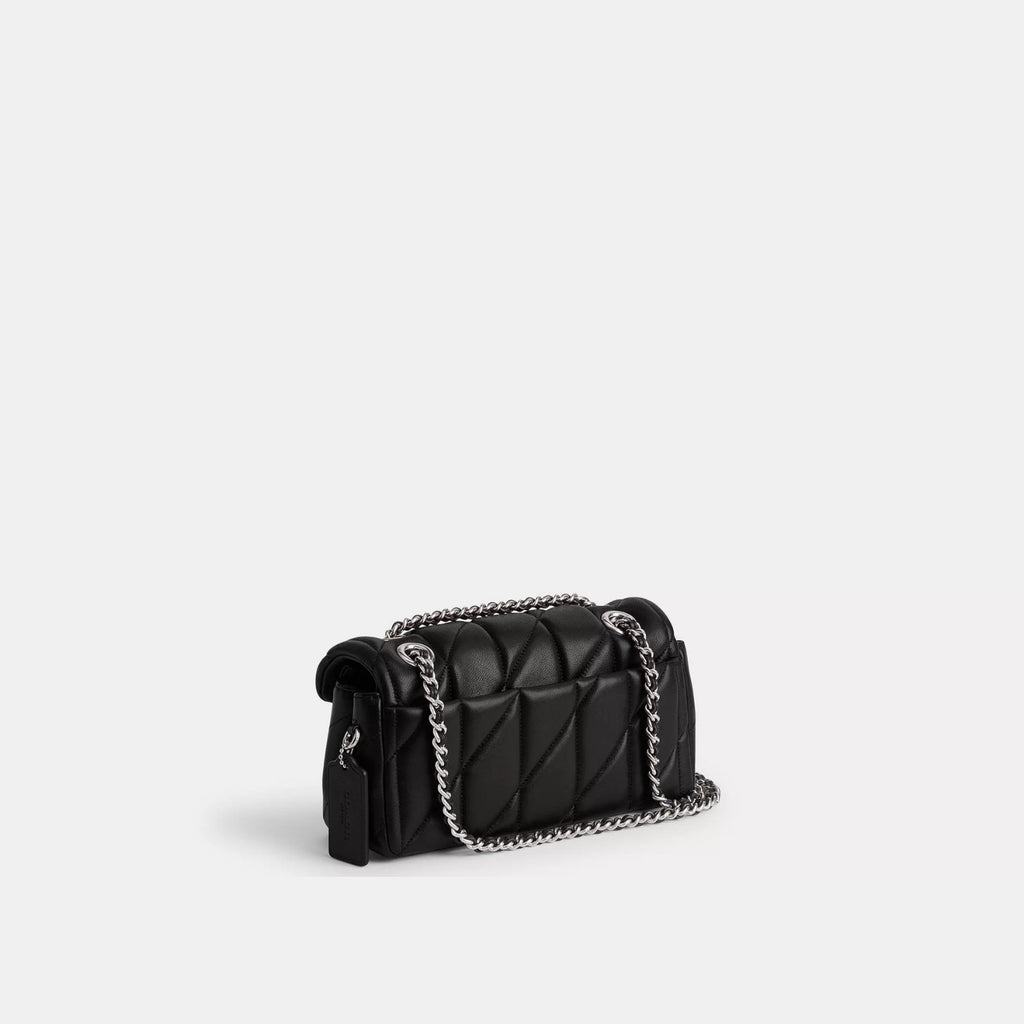 Coach Tabby Shoulder Bag 20 Pillow Quilting Silver/Black
