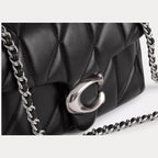 Coach Tabby Shoulder Bag 20 Pillow Quilting Silver/Black