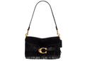 Coach Tabby Shoulder Bag 26 With Crystal Beaded Fringe Brass/Black