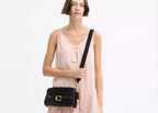 Coach Tabby Shoulder Bag 26 With Crystal Beaded Fringe Brass/Black