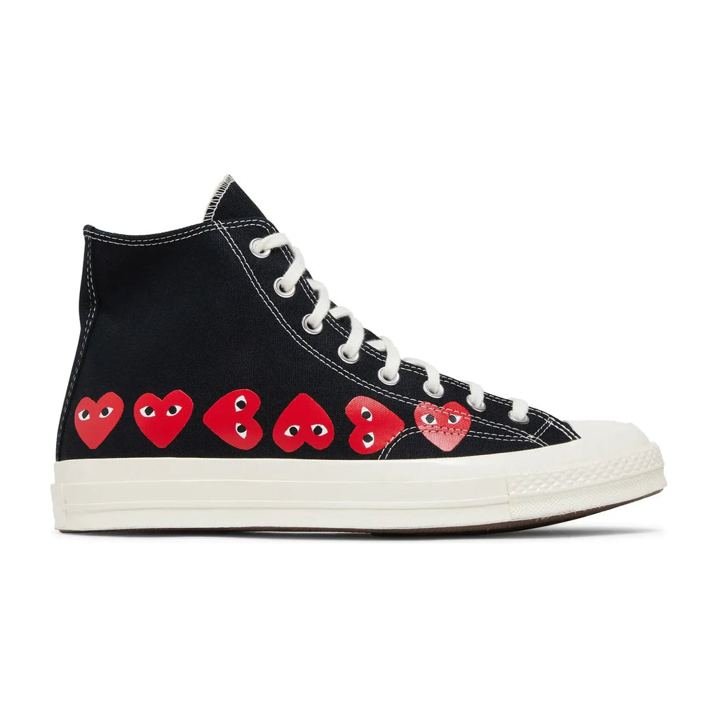 Converse Chuck Taylor All Star 70 Hi Comme des Garcons PLAY Multi-Heart Black