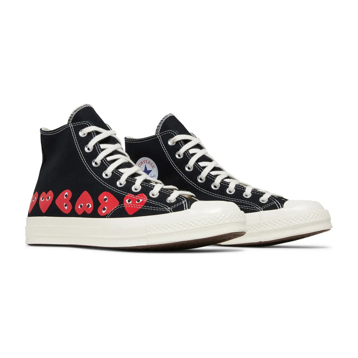 Converse Chuck Taylor All Star 70 Hi Comme des Garcons PLAY Multi-Heart Black