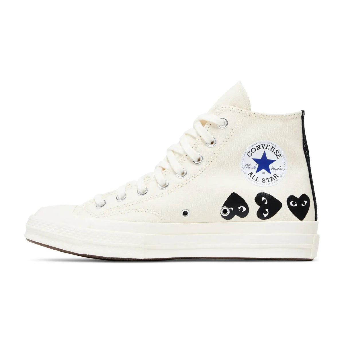 Converse Chuck Taylor All Star 70 Hi Comme des Garcons PLAY Multi-Heart Milk