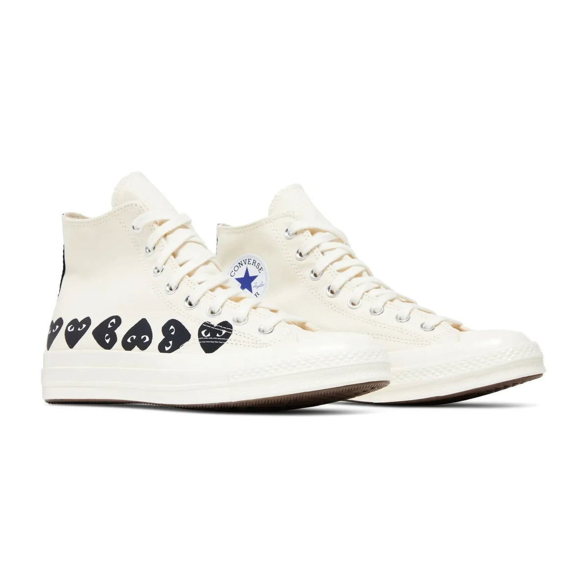 Converse Chuck Taylor All Star 70 Hi Comme des Garcons PLAY Multi-Heart Milk