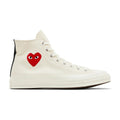 Converse Chuck Taylor All Star 70 Hi Comme des Garcons PLAY Single Heart Milk