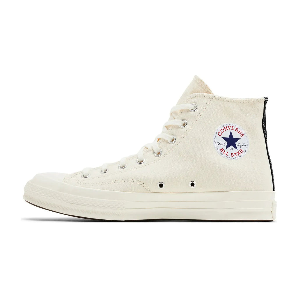 Converse Chuck Taylor All Star 70 Hi Comme des Garcons PLAY Single Heart Milk
