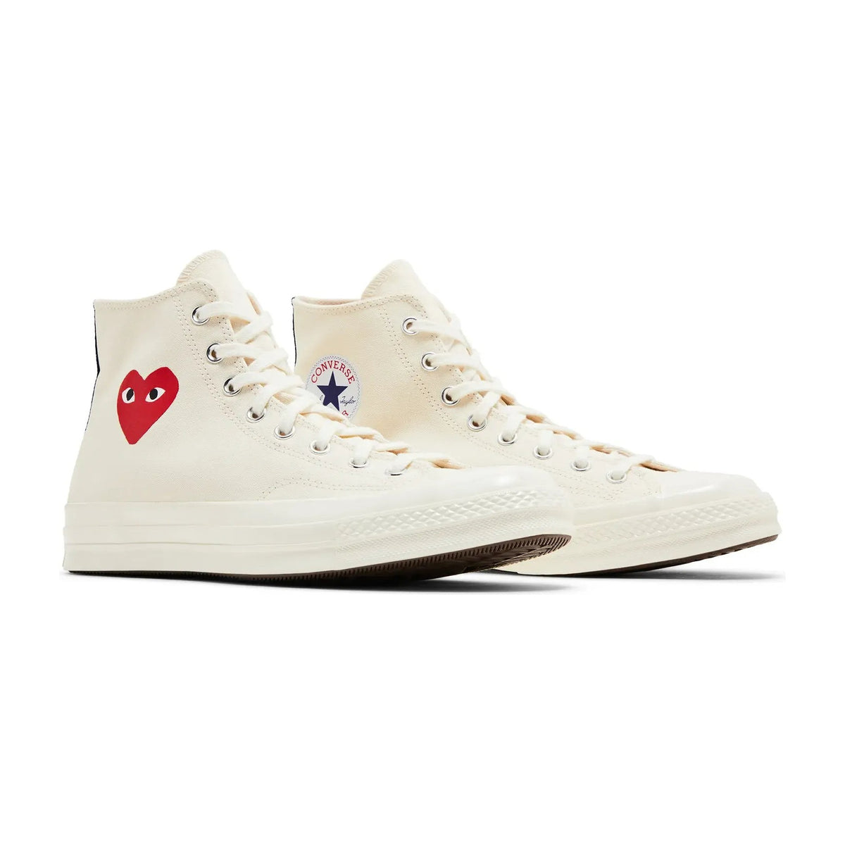 Converse Chuck Taylor All Star 70 Hi Comme des Garcons PLAY Single Heart Milk
