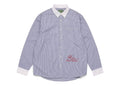 Denim Tears André Leon Talley Two-Tone Button-Up Shirt Blue