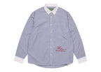 Denim Tears André Leon Talley Two-Tone Button-Up Shirt Blue
