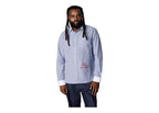 Denim Tears André Leon Talley Two-Tone Button-Up Shirt Blue