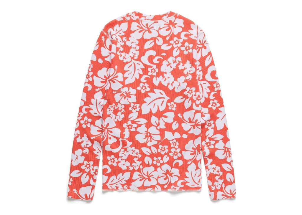 Denim Tears Cotton Wreath Thermal Long Sleeve Hibiscus Orange