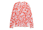 Denim Tears Cotton Wreath Thermal Long Sleeve Hibiscus Orange