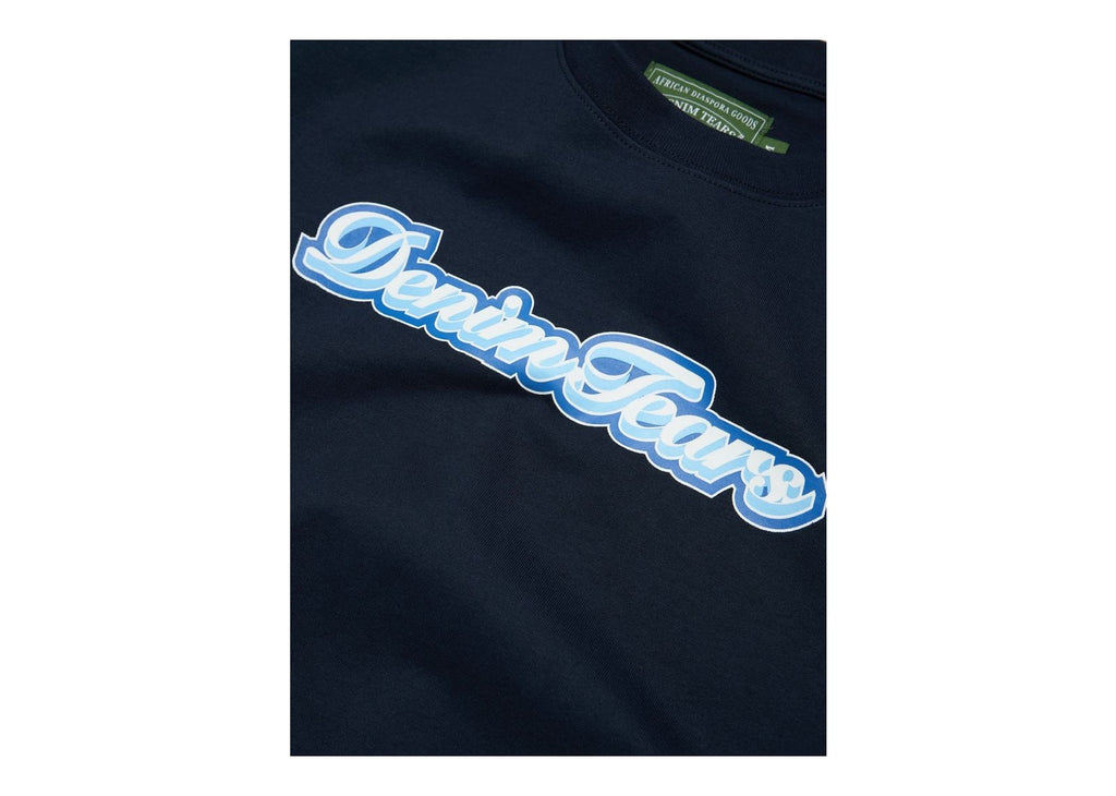 Denim Tears Hollis Font Tee Navy