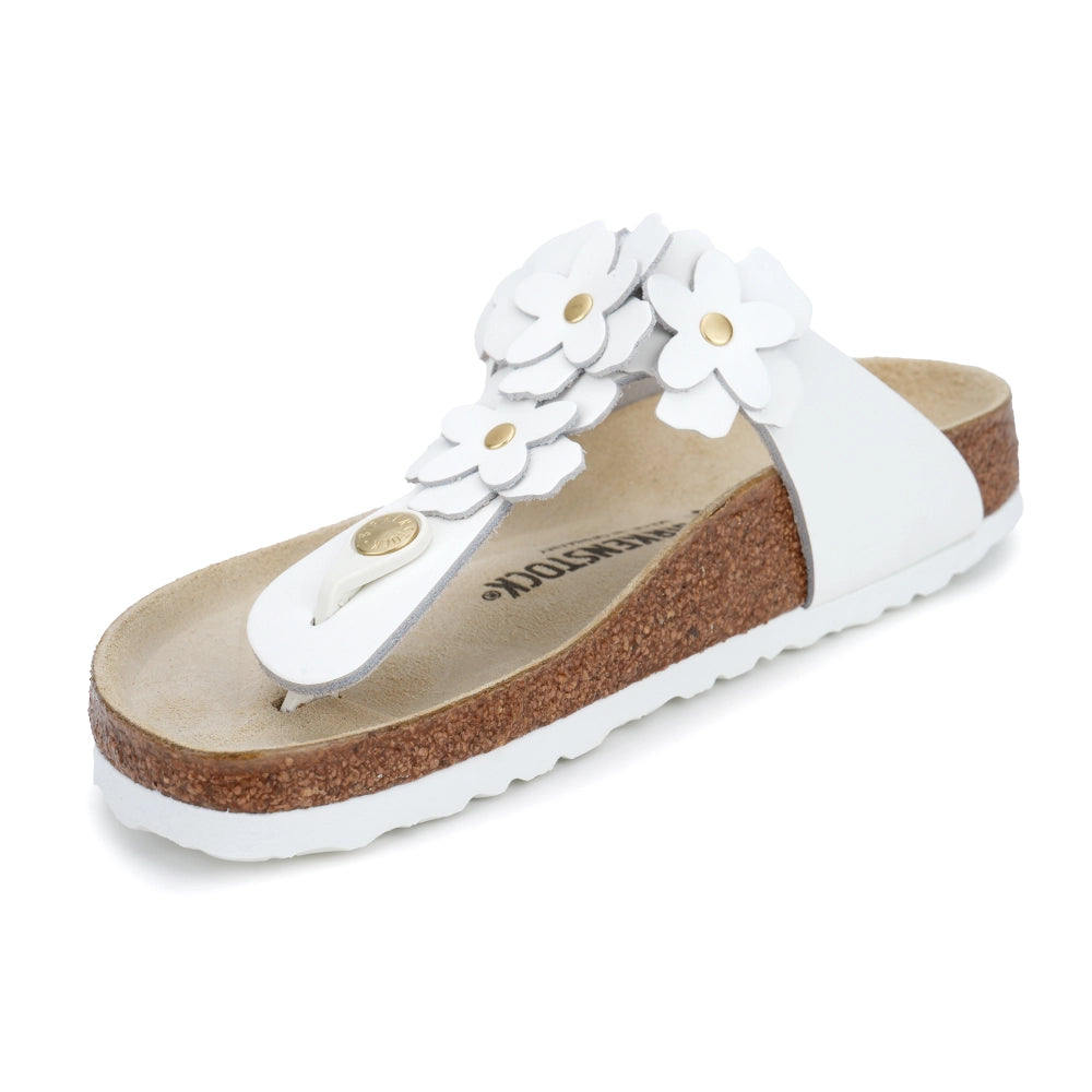 Birkenstock Gizeh Flowers 1026735 Slipper Beyaz (W)