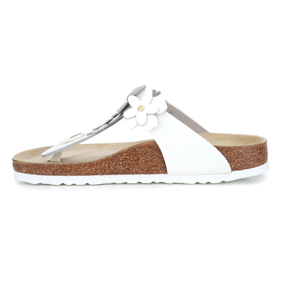 Birkenstock Gizeh Flowers 1026735 Slipper Beyaz (W)