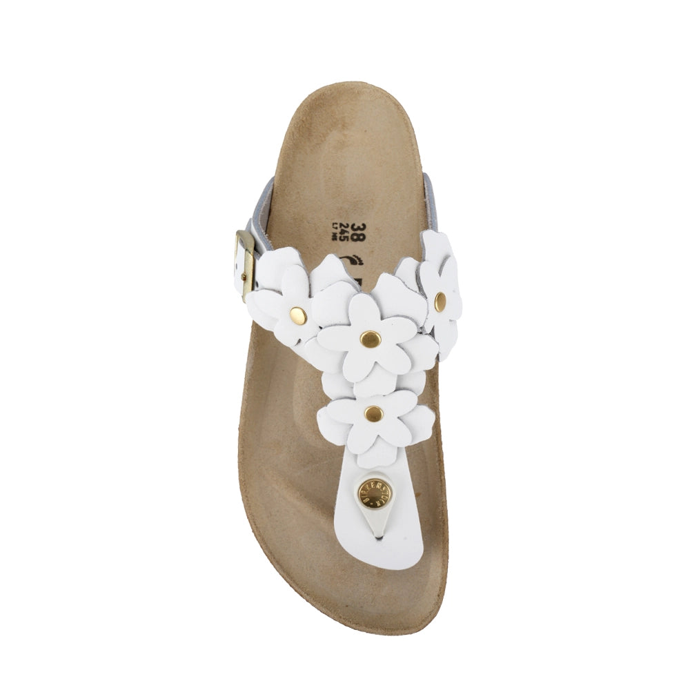 Birkenstock Gizeh Flowers 1026735 Slipper Beyaz (W)