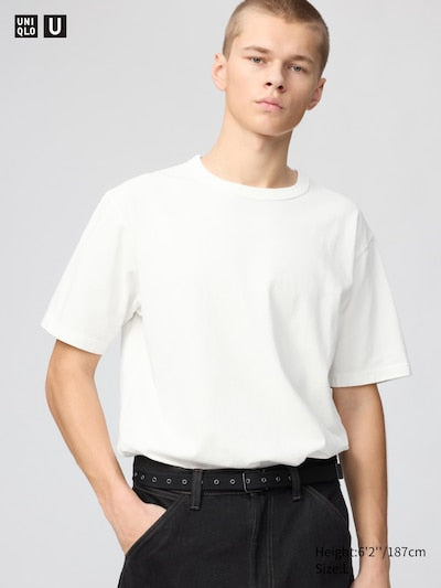 UNIQLO Unisex Crew Neck T-Shirt - 00 WHITE