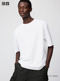 UNIQLO Unisex AIRism Cotton Oversized Crew Neck T-Shirt - 00 WHITE