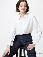 UNIQLO Women's Rayon Blouse - 00 WHITE