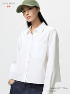 UNIQLO Unisex Oxford Boxy Shirt - 00 WHITE