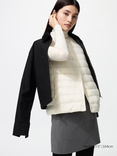 UNIQLO Women's PUFFERTECH Compact Vest - 01 OFF WHITE