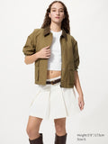 UNIQLO Women's Pleated Skort - 01 OFF WHITE