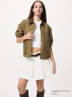UNIQLO Women's Pleated Skort - 01 OFF WHITE