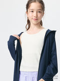 UNIQLO Kids' Ribbed Bra Top - 01 OFF WHITE