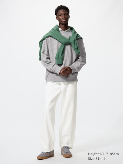 UNIQLO Unisex Baggy Jeans - 01 OFF WHITE
